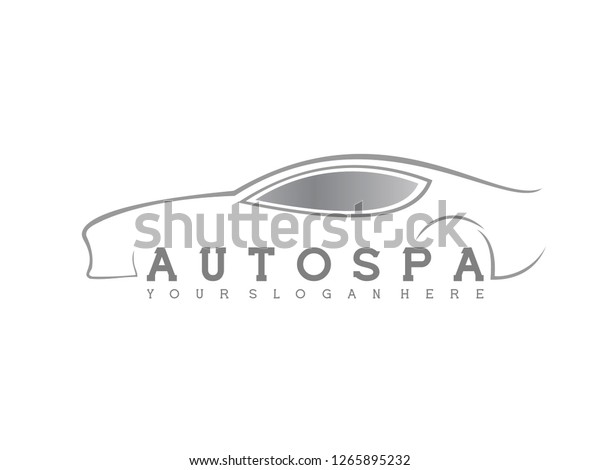 Logo Autospa Stock Vector Royalty Free