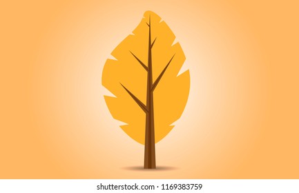 logo of the autumn tree