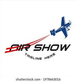 Logo Aviation, Airshow vector Illustration 