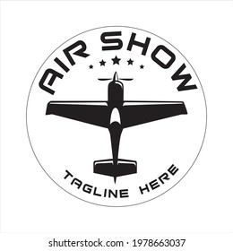 Logo Aviation, Airshow Vector Illustration 