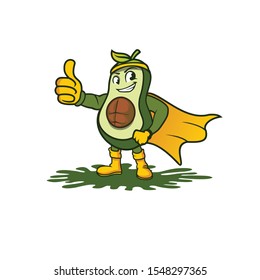 logo avocado / avocado hero vector