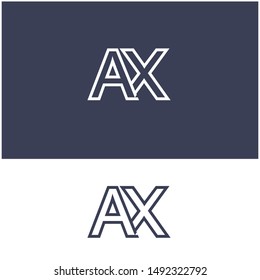 Logo Axx Xaa Design Template Logo Stock Vector (Royalty Free ...