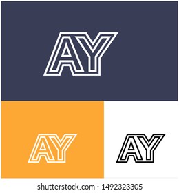 Logo A,Y, YA,A design template. Logo modern for your business