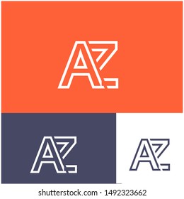 Logo AZ,Z, ZA,A design template. Logo modern for your business