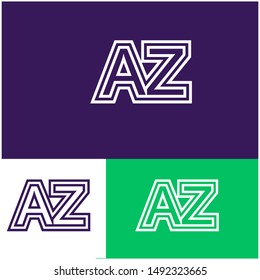 Logo AZ,Z, ZA,A design template. Logo modern for your business