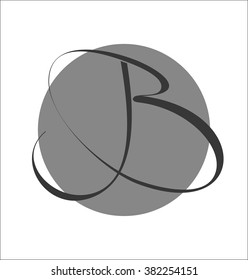 logo b, calligraphic sign