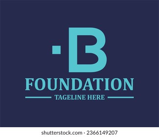 Logo b initial b simply desain vektor