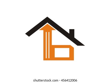 Logo b letter. Isolated on white background. Vector illustration, 