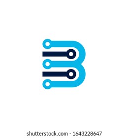 Logo B Tech Design Vector Modern Stock Vector (Royalty Free) 1643228647 ...