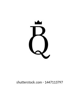 Logo B type Q type Monogram Design Vector
