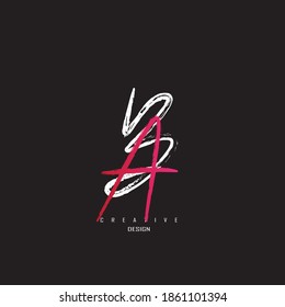 logo ba, ab minimalist and unique with elegant lines