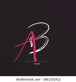logo ba, ab minimalist and unique with elegant lines