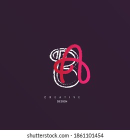 logo ba, ab minimalist and unique with elegant lines
