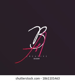 logo ba, ab minimalist and unique with elegant lines