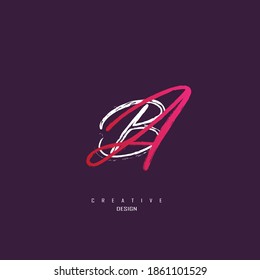logo ba, ab minimalist and unique with elegant lines
