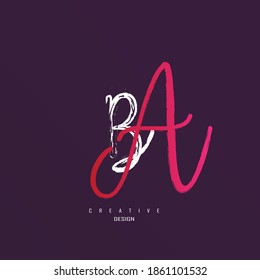 logo ba, ab minimalist and unique with elegant lines