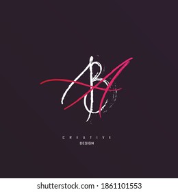 logo ba, ab minimalist and unique with elegant lines