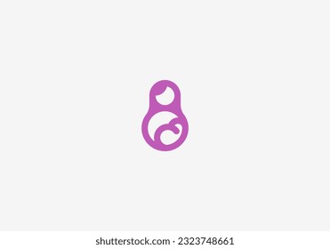 Logo Baby Care, Baby sleep, Mommy. Simple, Minimalist, Fun, Modern and Bold Line. Editable Color