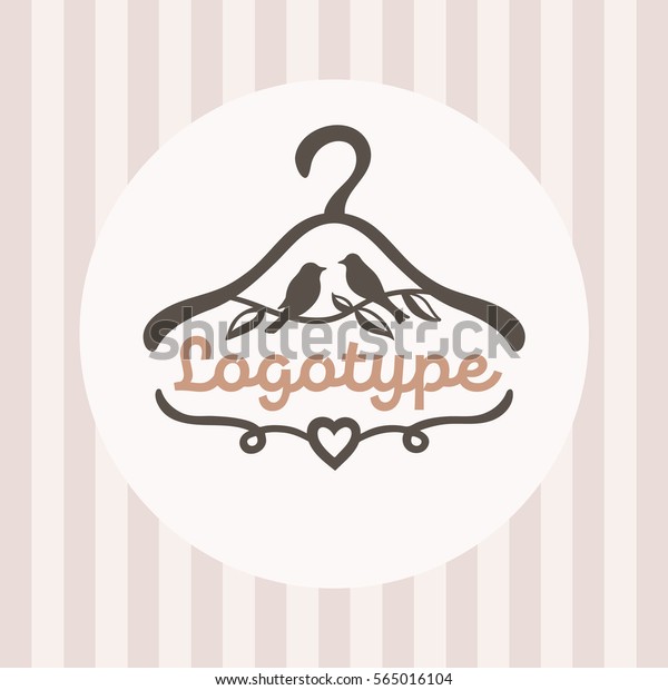 Logo Baby Clothes Shop Picture Hanger Stock Vector Royalty Free