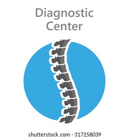 Logo back to the diagnostic  center shadow