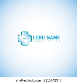 a logo with a back health concept