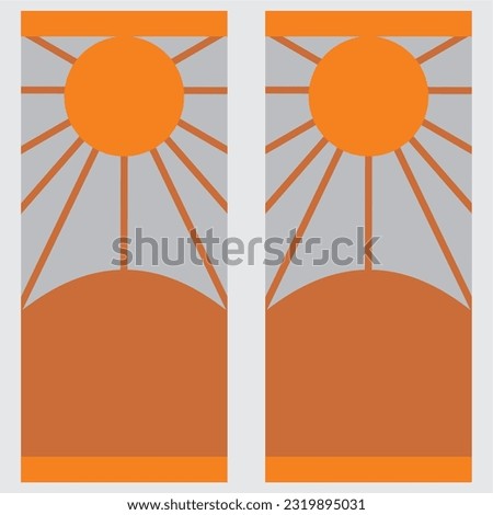 logo background design earrings icon image gray orange grayscale style luxury modern art simple cool unique Demon Slayer Koyoharu Gotōge: Kimetsu no Yaiba Kamado Tanjiro
