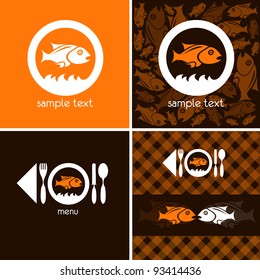 logo and background for fish company