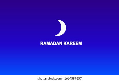 the logo and background of the month of Ramadan