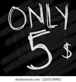 Logo background only 1 2 3 4 5 6 7 8 9 10 dollar with blackboard background chalk brush style 
