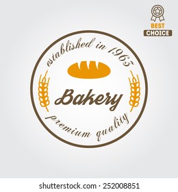 Logo or badge for bakery or baker's shop