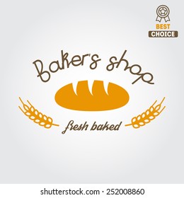 Logo or badge for bakery or baker's shop