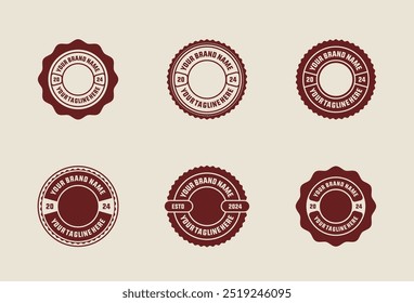 modelo de design de emblema de logotipo com o texto editável para roupas, esporte e vestuário