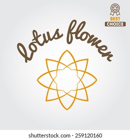 Logo, badge, emblem, label, print, sticker or logotype elements for spa salon or beauty center 
