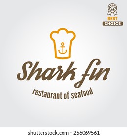 Logo, badge, emblem or logotype elements for restaurant, cafe and bar