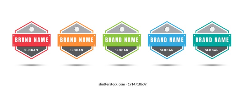 Logo badge icon for certified, product, online, food, culinary, shop, etc. Vector illustration design template.