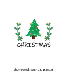 Logo Badge Merry Christmas Design