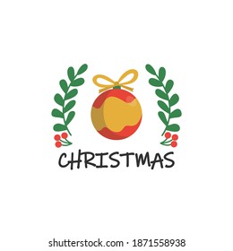 Logo Badge Merry Christmas Design