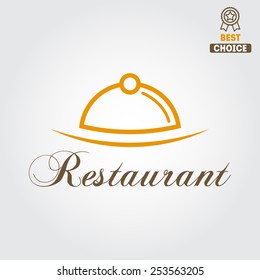 Logo or badge for restaurant, cafe and bar