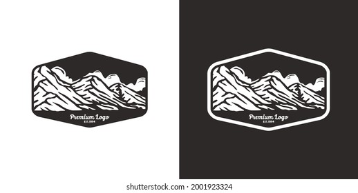 Logo badge sticker hat shirt design outdoor adventure silhouette tatto 2