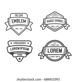 Logo Badge Symbol With White Background