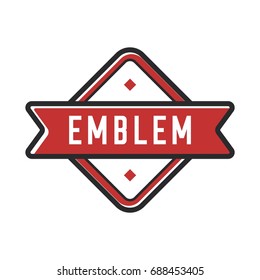 Logo Badge Symbol With White Background