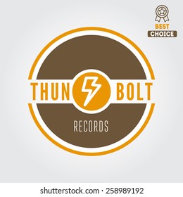 Logo, badge,label, sticker, emblem, print or logotype elements for sound recording studio, t-shirt or sound production 