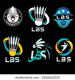 Logo Badminton sport,team club campions,event