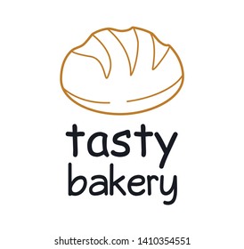 Logo for the bakery. Fresh bread icon.

