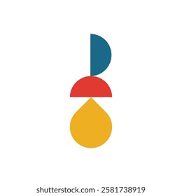 Logo balance unique design abstract