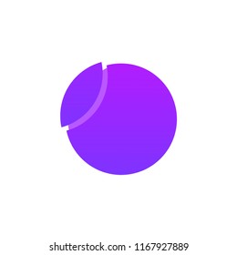 Logo Ball Tennis Symbol Round modern vector style