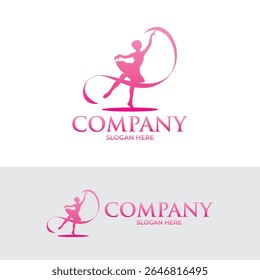 Logotipo para um design de logotipo de balé ou estúdio de dança