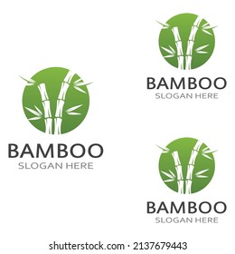 Logo of a bamboo plant or a type of hollow plant. Using a modern vector concept design