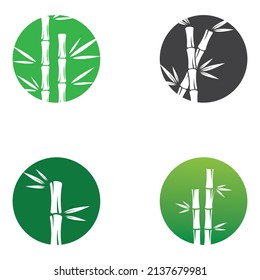 Logo of a bamboo plant or a type of hollow plant. Using a modern vector concept design