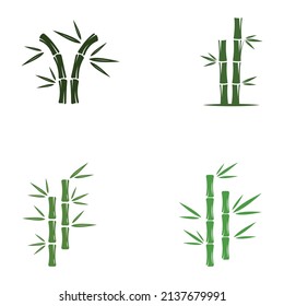 Logo of a bamboo plant or a type of hollow plant. Using a modern vector concept design